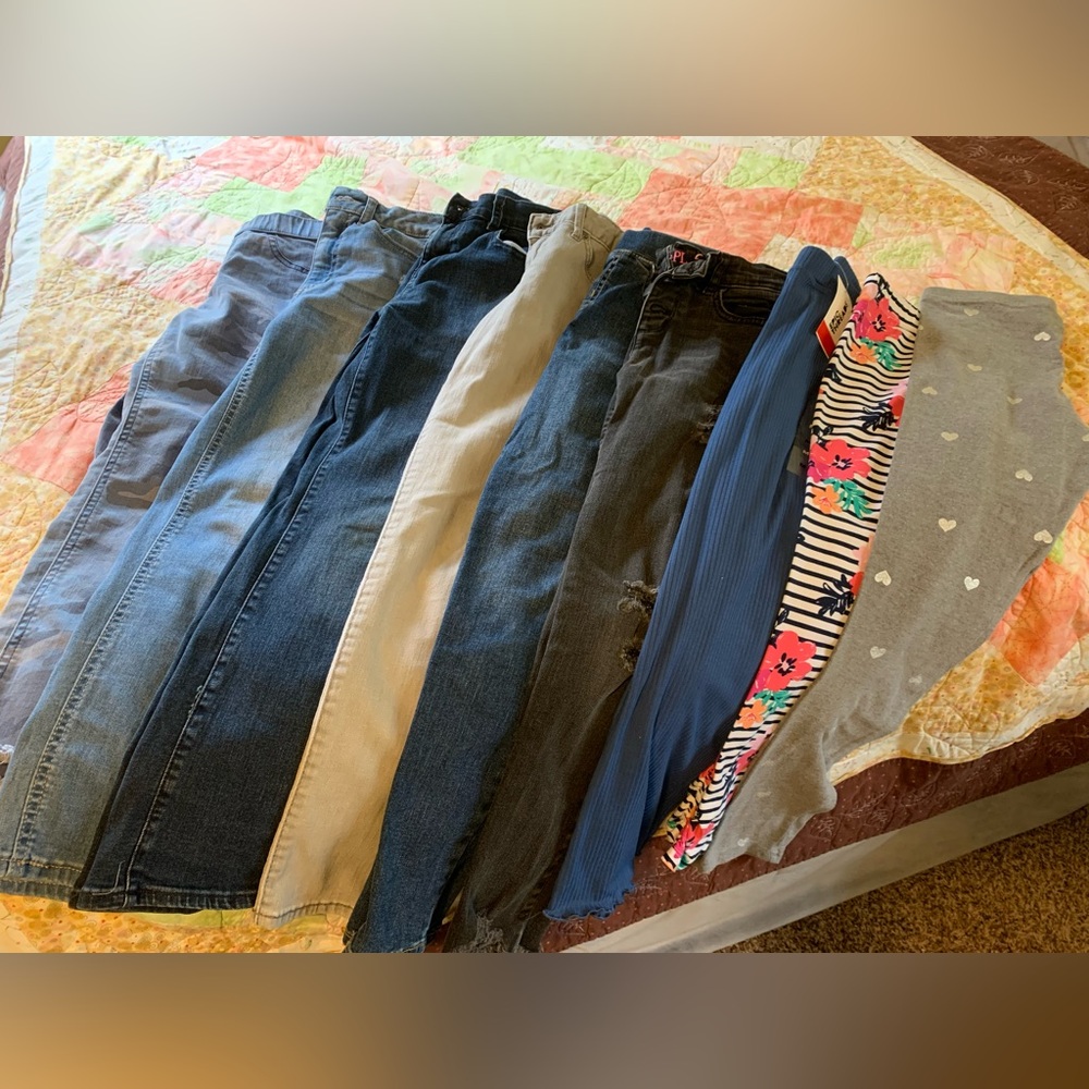Girl’s size 10 9 piece BUNDLE; some are skinny, some regular fit